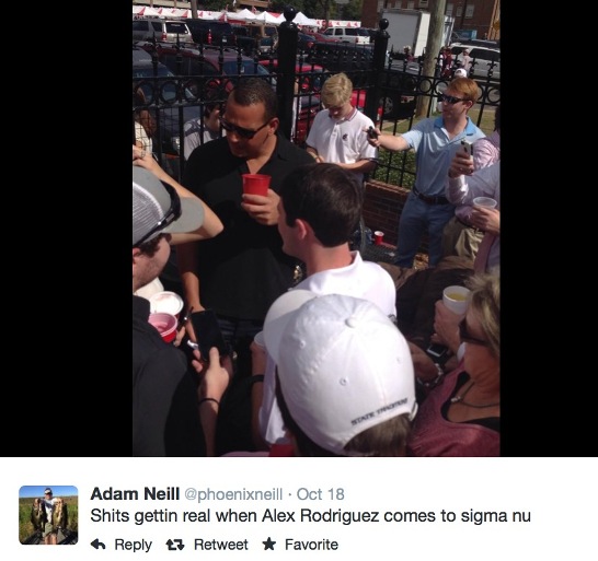 A-Rod’s continues his College Football tour in Alabama