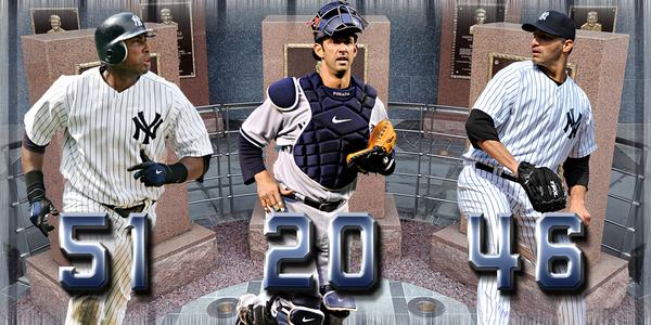 Andy Pettitte, Bernie Williams and Jorge Posada to have numbers retired by Yankees