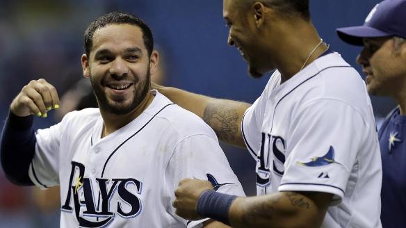 Rivera has RBI single in 9th, Rays beat Red Sox 2-1