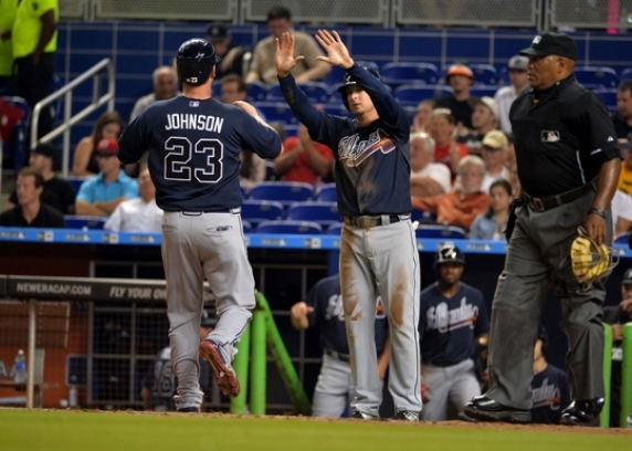 Braves chase Mat Latos in 1st inning and rout Marlins 12-2