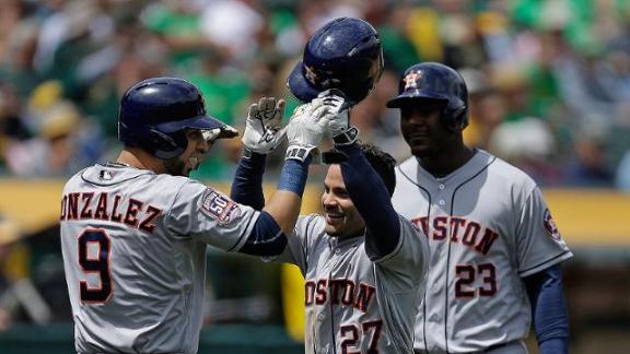 Altuve leads Astros to 9-3 victory over Athletics