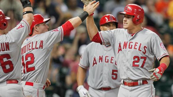 Trout hits 2 HRs to lead Angels past Astros, 6-3