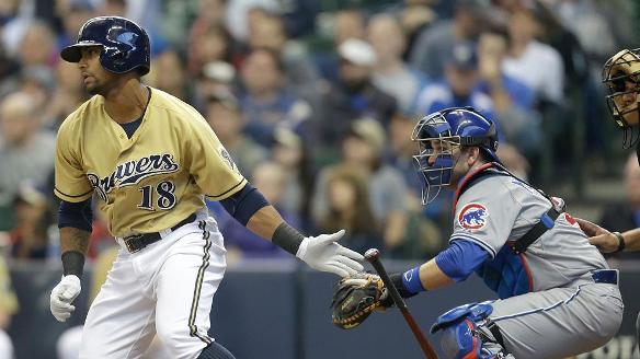 Cub' Bryant hits 1st career HR in 12-4 loss to Brewers