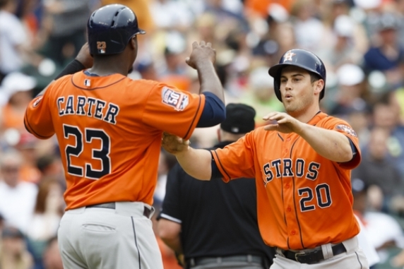 Astros rally for 10-8 win over Tigers, split 4-game series