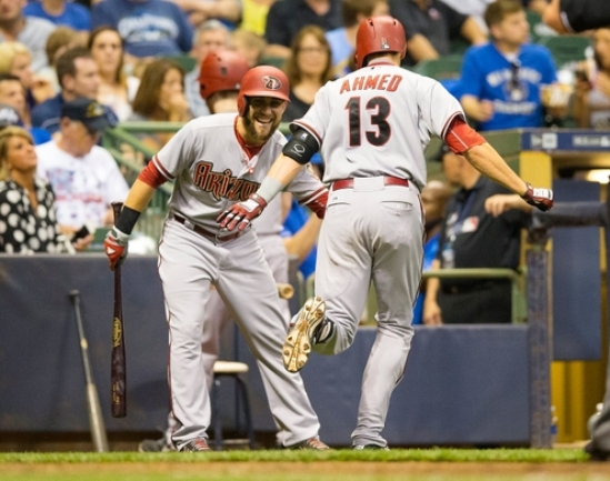 Ahmed hits tiebreaking HR in 8th as D-backs beat Brewers 7-5
