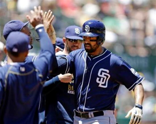 Murphy gets 1st win as San Diego manager, 3-1 over A's