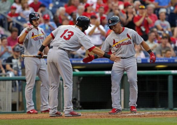 Cardinals score early, often to overwhelm Phillies 12-4