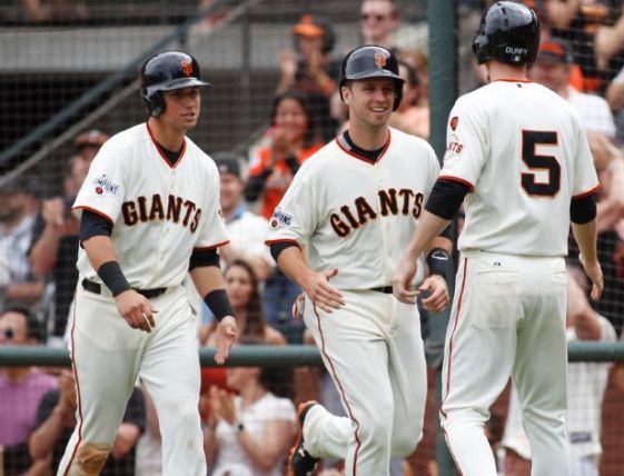 Posey, Susac power Giants to 7-5 victory