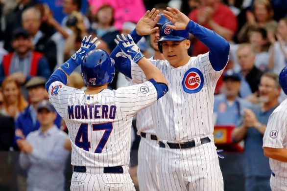 Montero, Fowler power Cubs past Reds 6-3