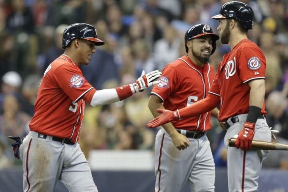 Struggling Nationals beat Brewers 7-2