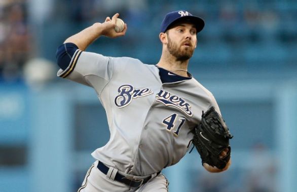 Jungmann tosses 3-hitter in Brewers' 7-1 win over Dodgers
