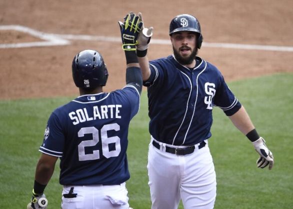Barmes, Hedges homer to give Padres 5-4 win over Rockies