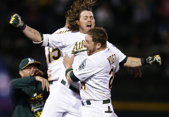 Vogt's RBI single in 10th gives Athletics 3-2 win over Twins