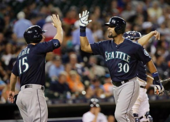 Grand slam by Gutierrez gives Seattle 11-9 win over Tigers