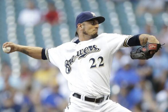 Garza pitches Brewers past Indians 8-1 in return from DL
