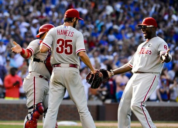 Phillies' Hamels pitches 1st no-hitter vs Cubs in 50 years