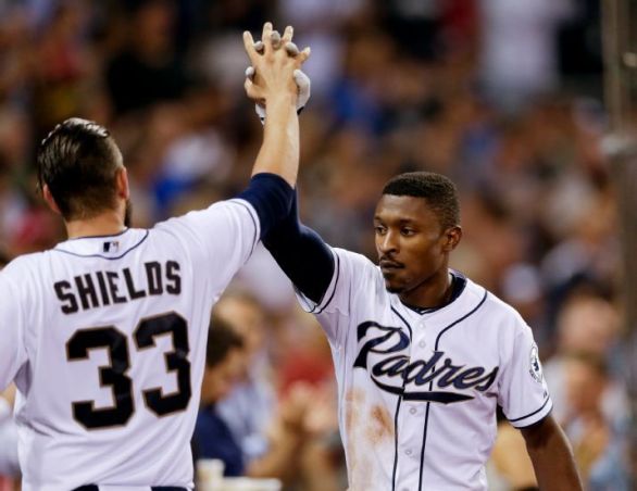 Melvin Upton Jr homers twice in Padres' 9-0 win over Braves
