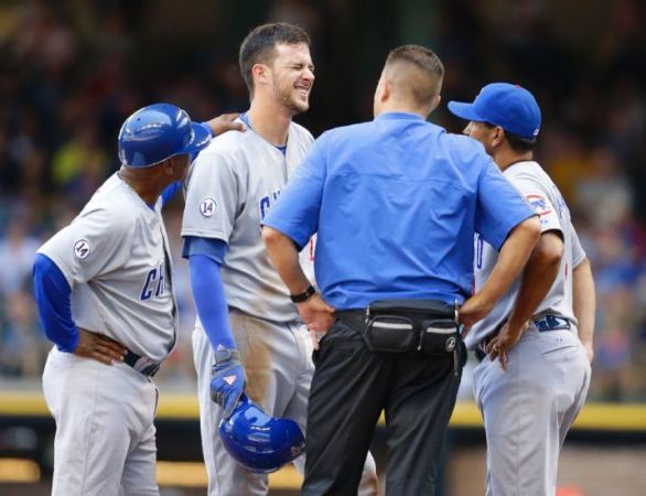 Cubs beat Brewers 4-3 to finish 4-game sweep; Bryant hurt
