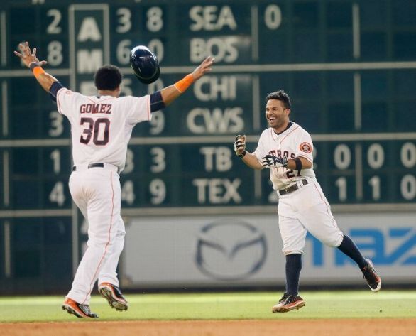 Altuve's 2-out single in 9th sends Astros over Tigers