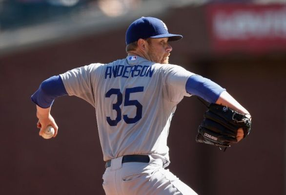Brett Anderson pitches division-champion Dodgers past Giants