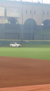 The Astros pranked Tyler White by parking his car in center field during batting practice