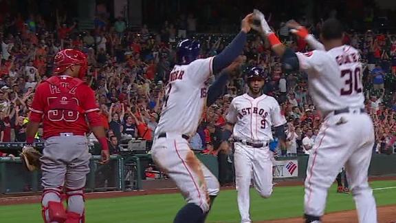Astros beat Angels 3-2 on Correa's single in ninth