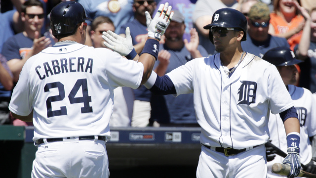 Cabrera hits 1 of 3 Tigers homers in 10-3 win over Marlins