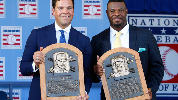 Ken Griffey Jr. and Mike Piazza inducted into National Baseball Hall of Fame