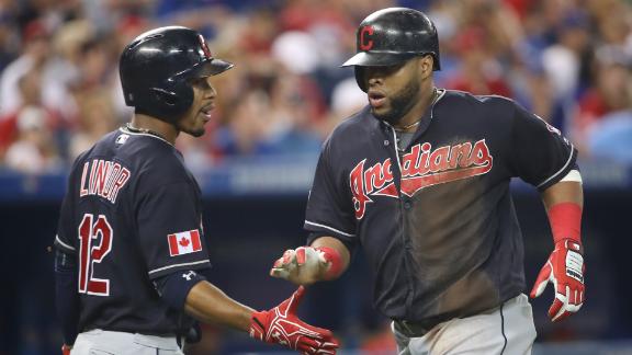 Carlos Santana's 19th-inning homer sends Indians to 14th win in row
