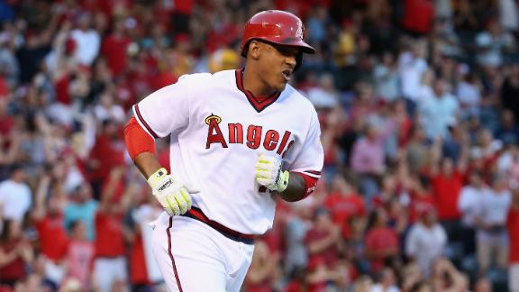 Marte homers, Angels sweep Rangers to get out of last place
