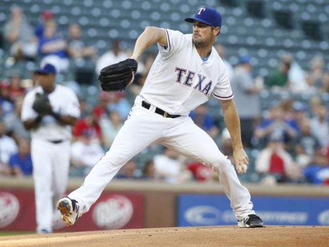 Hamels goes 8 innings for Texas in 9-0 win over Indians