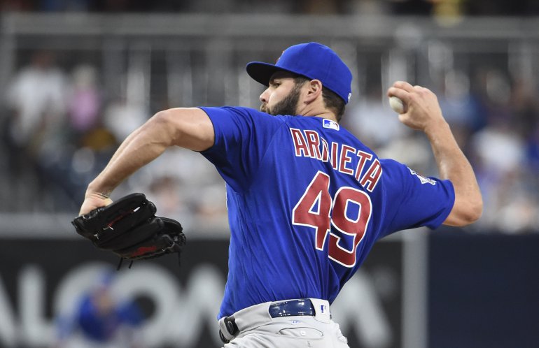 Arrieta dominates for 8 innings, Cubs beat Padres 5-3