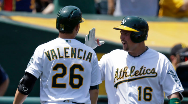Danny Valencia punched teammate Billy Butler in temple