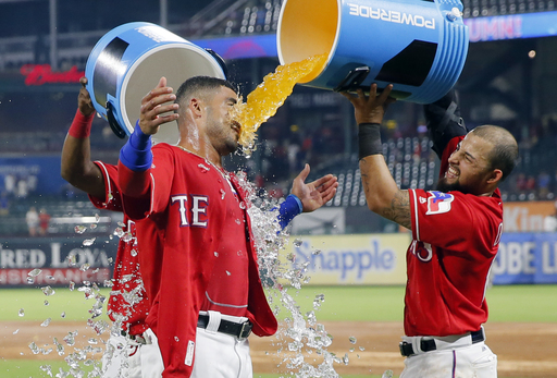 Rangers rally again, magic number 4 after beating Angels 3-2