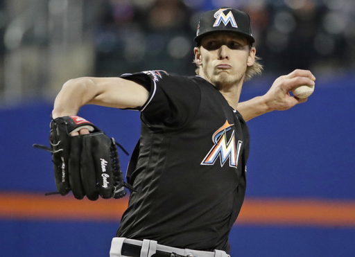 Ozuna goes deep, Conley pitches Marlins past Mets 8-1
