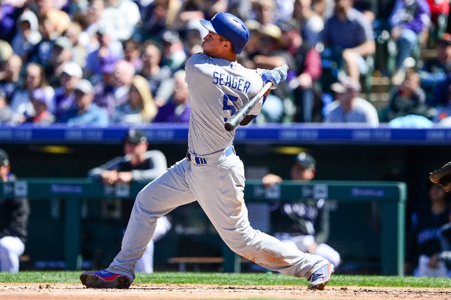 Seager homers, helps Dodgers to 10-6 win over Rockies