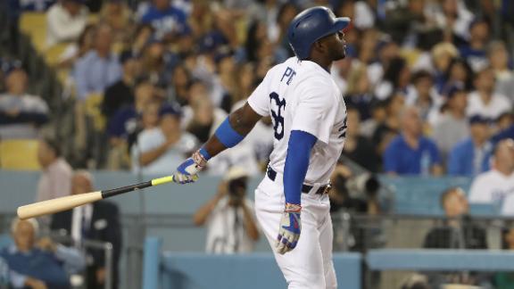 Hill starts strong, Puig homers and Dodgers beat Padres 3-1