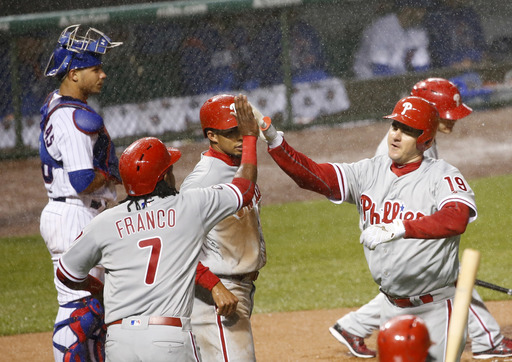 Joseph, Phillies strike early and rout Cubs 10-2