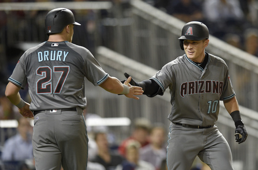 D-backs hit 3 HRs and beat Nationals 6-3