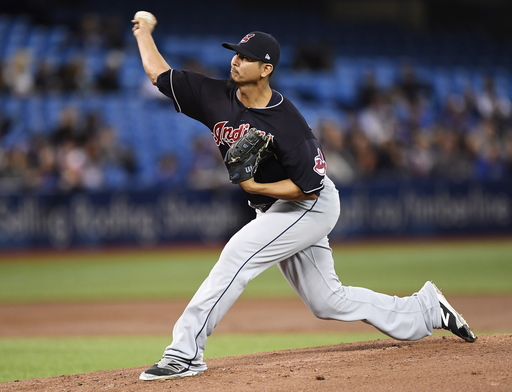 Carrasco and 2 relievers toss 4-hitter, Indians top Blue Jays 6-0