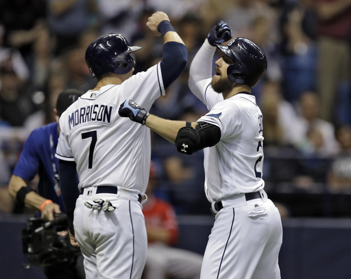 Souza homers twice in Rays' 5-2 win over Angels