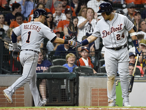 Iglesias, Kinsler lead Tigers to 6-3 win over Astros