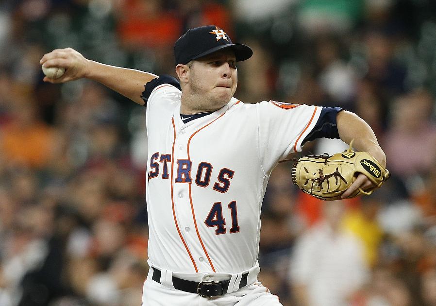 Peacock, Astros 1-hit Tigers to 1-0 win