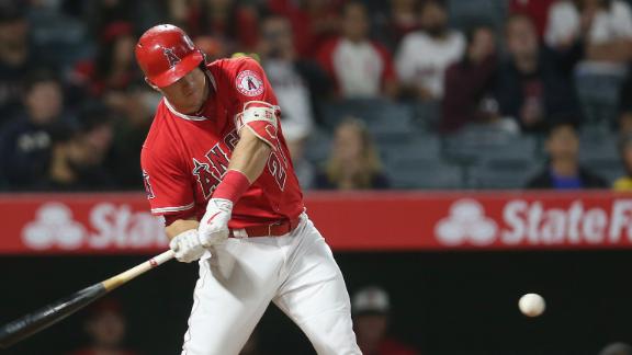 Shoemaker shuts down Tigers, Trout homers in Angels' 7-0 win