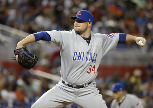 Lester goes 7 innings to help Cubs beat Marlins 5-3