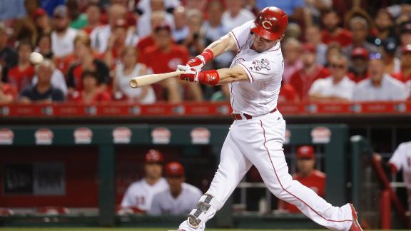 Doubles by Suarez and Gennett lead Reds over Cardinals, 4-2