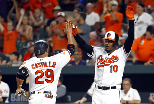 Orioles hit 4 HRs, beat Rangers 9-7 to complete 4-game sweep